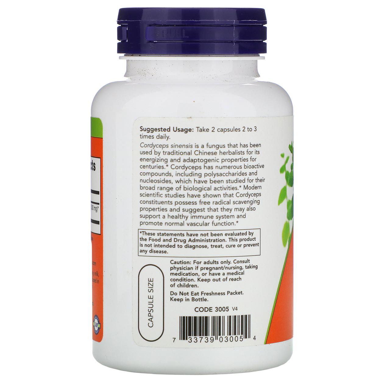 Кордицепс Now Foods Cordyceps 750 мг 90 капсул (998685259) - фото 3 Кордицепс Now Foods Cordyceps 750 мг 90 капсул (998685259) - фото 3