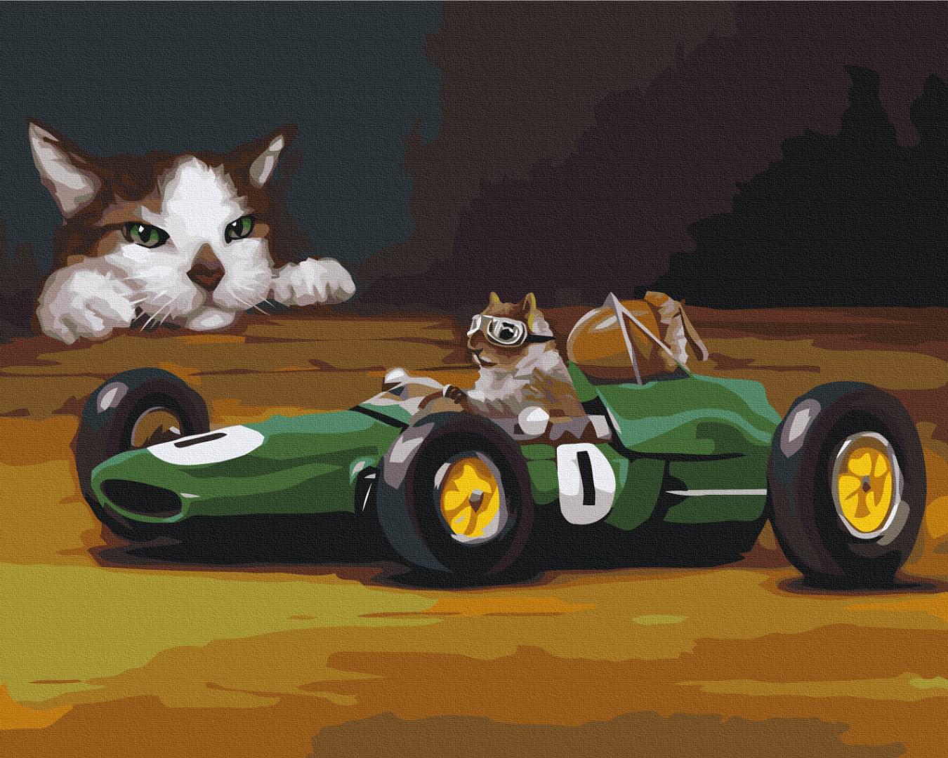 Картина по номерам Brushme Гонки 40x50 см (BS53478)