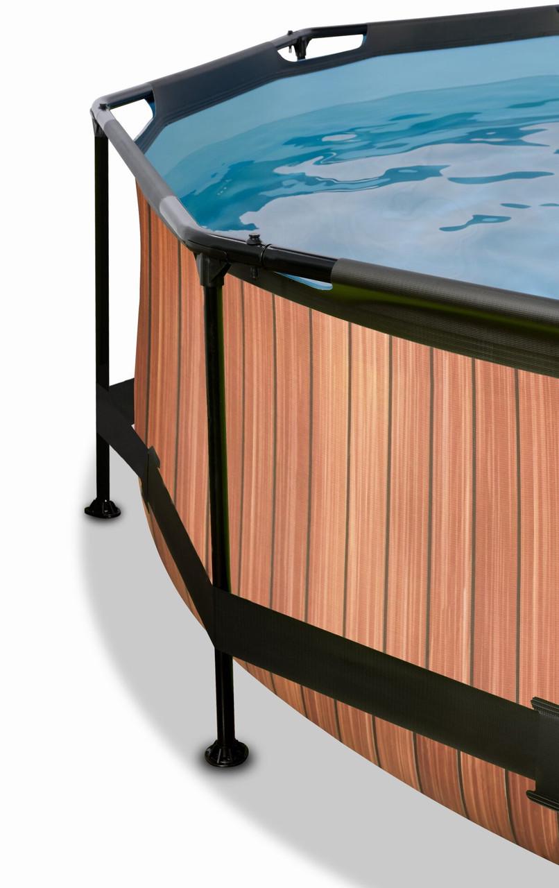 Бассейн каркасный Exit Toys с тентом 360х76 см Дерево (2431476588) - фото 3 Бассейн каркасный Exit Toys с тентом 360х76 см Дерево (2431476588) - фото 3