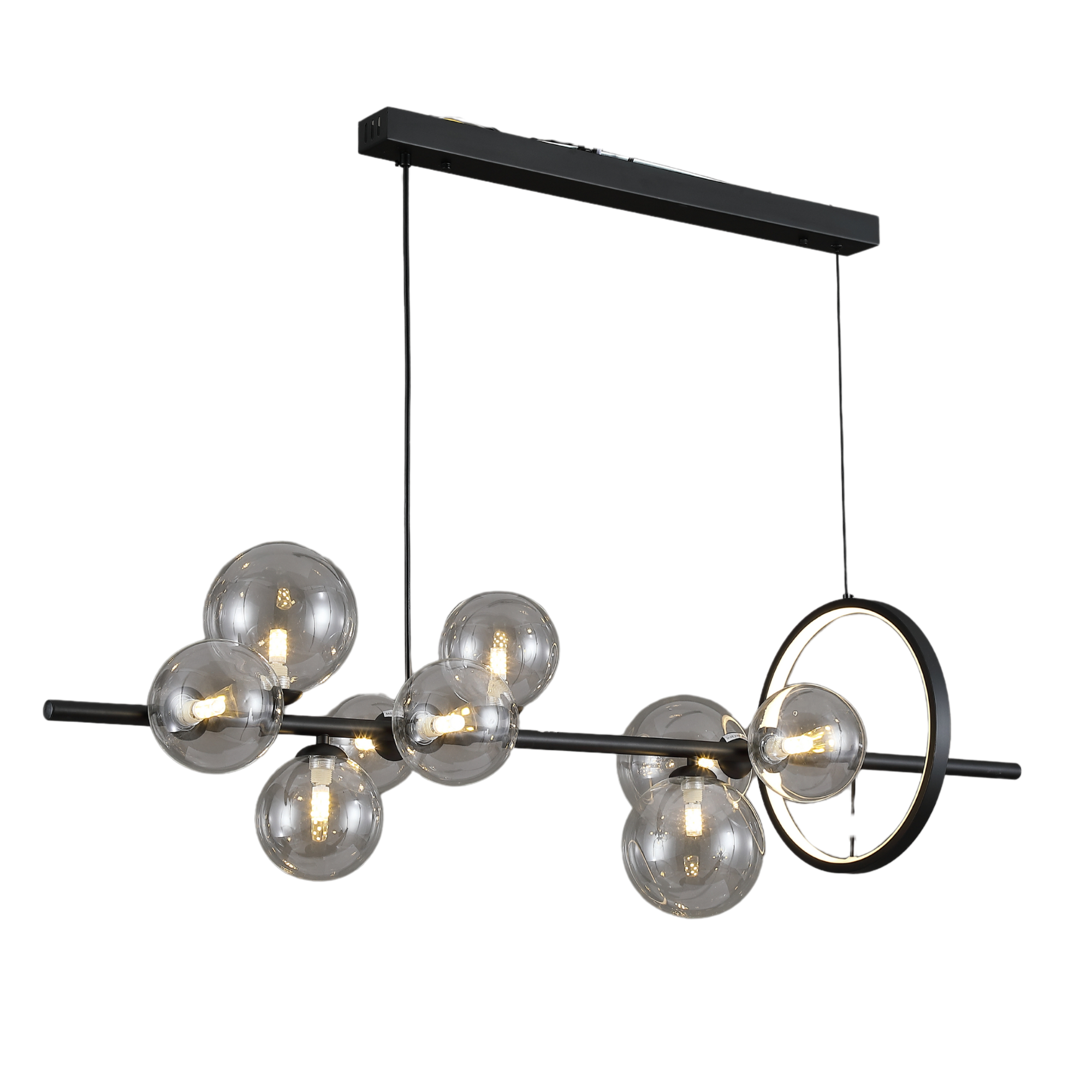 Люстра підвісна світлодіодна Valeso V GLD-23918/9/1 Чорний