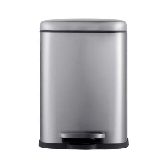 Відро для сміття MIXXUS Premium Style-TC0305 SS Color з плавним закриттям/прямокутне 5 л Нержавіюча сталь (MI7060)