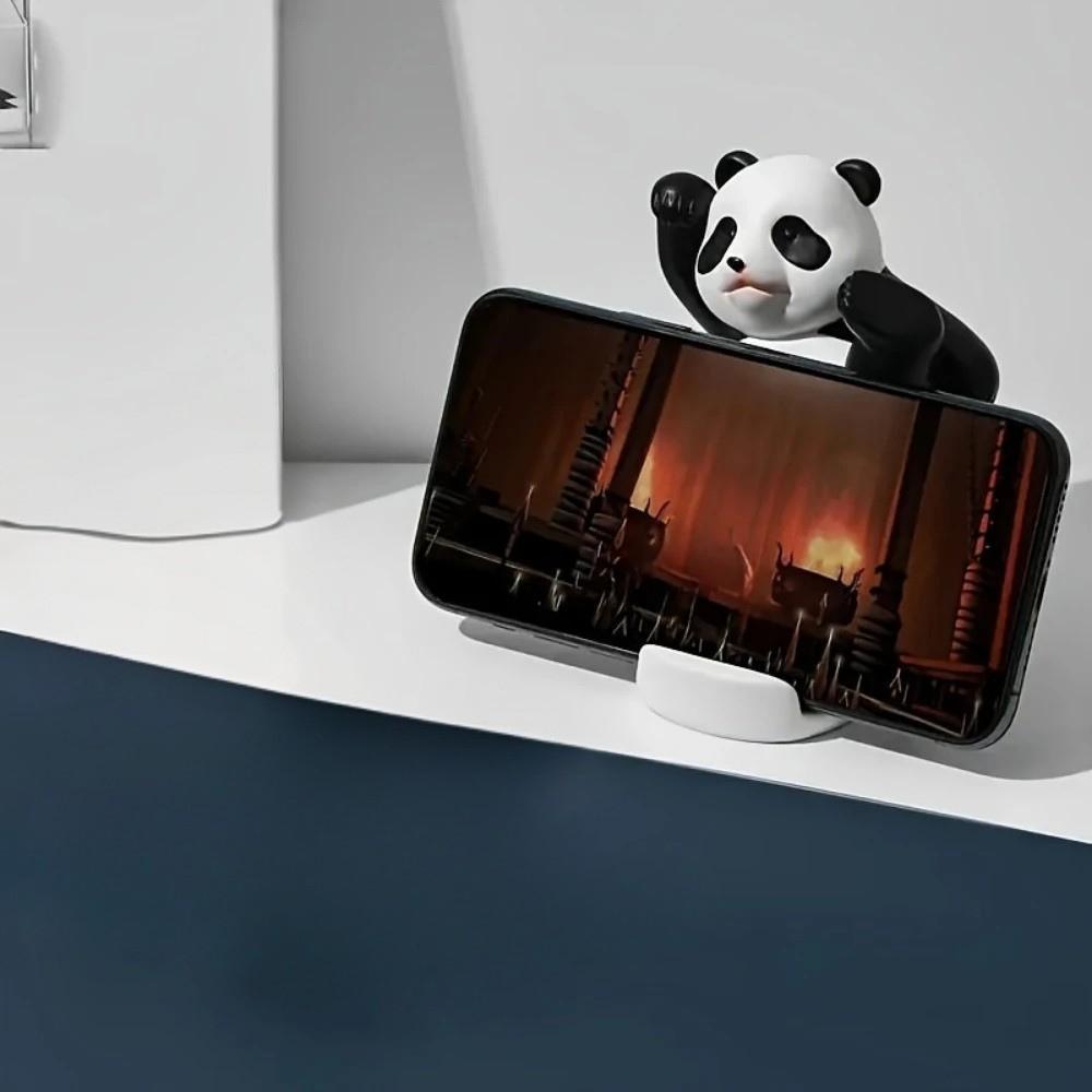 Держатель для телефона Панда Кунг Фу настольный пластиковый фигурка поворачивается вокруг оси 9,3х8,5 см Черный с белым (D-0092) - фото 3 Держатель для телефона Панда Кунг Фу настольный пластиковый фигурка поворачивается вокруг оси 9,3х8,5 см Черный с белым (D-0092) - фото 3