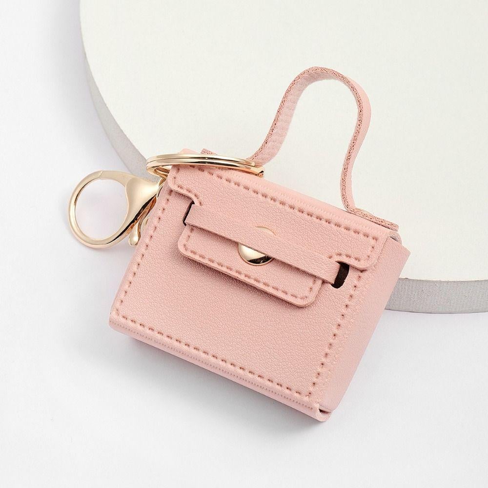 Брелок-ключница Мини сумочка на сумку/косметичку Розовый - фото 1 Брелок-ключница Мини сумочка на сумку/косметичку Розовый - фото 1