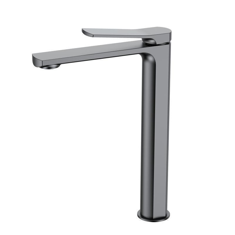 Смеситель для раковины Qtap Slavonice высокий QTSLA269GMB45925 Gunmetal PVD Black (SD00052049)