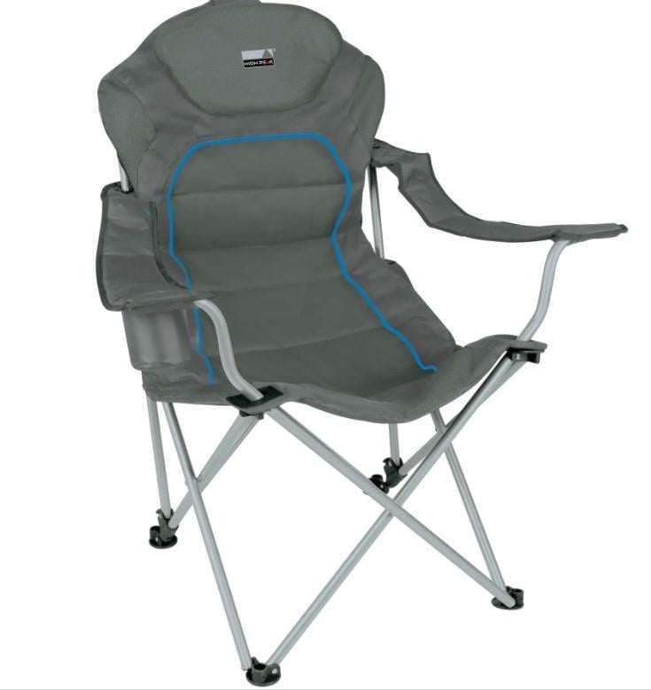 Стул туристический раскладной High Peak Alicante Dark Grey/Blue (44117) Стул туристический раскладной High Peak Alicante Dark Grey/Blue (44117)