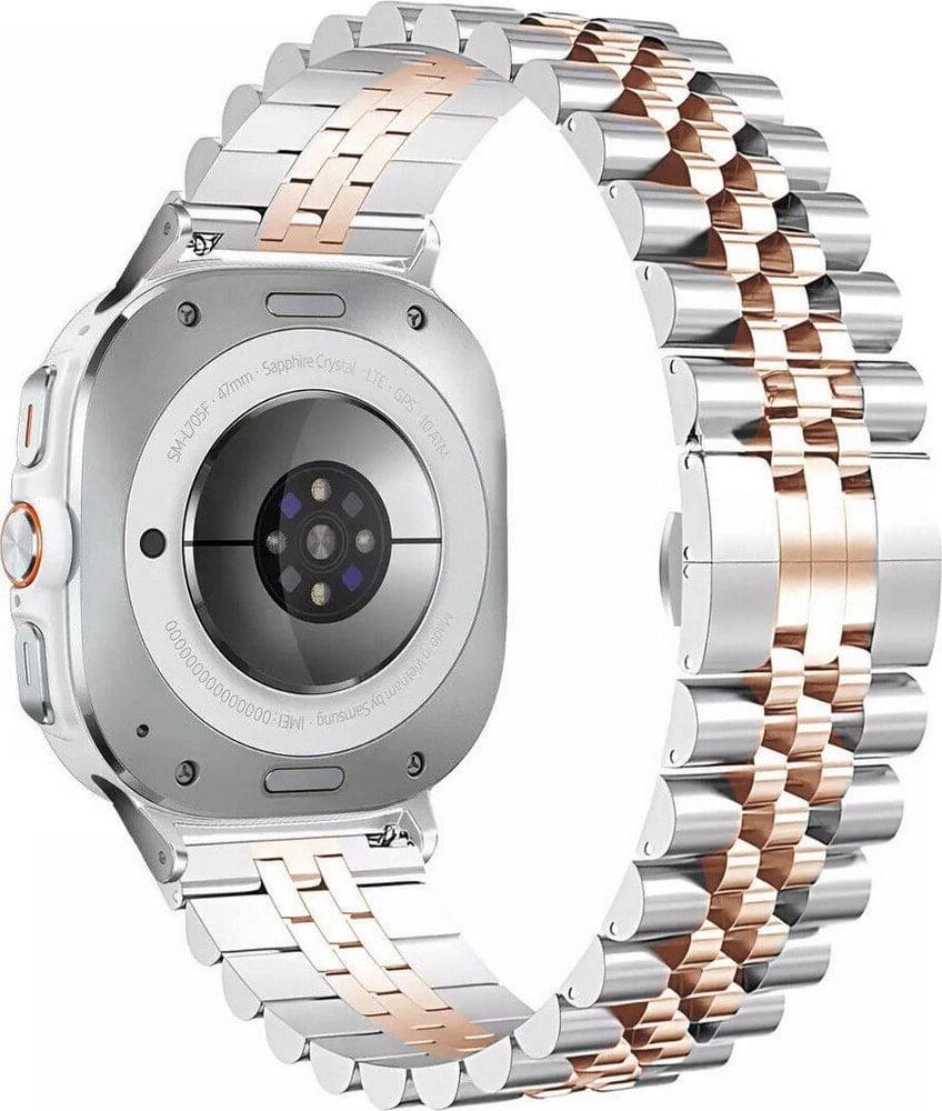 Браслет металлический Stech Line для Samsung Galaxy Watch Ultra 2025 Silver Rose (37787-68) Браслет металлический Stech Line для Samsung Galaxy Watch Ultra 2025 Silver Rose (37787-68)