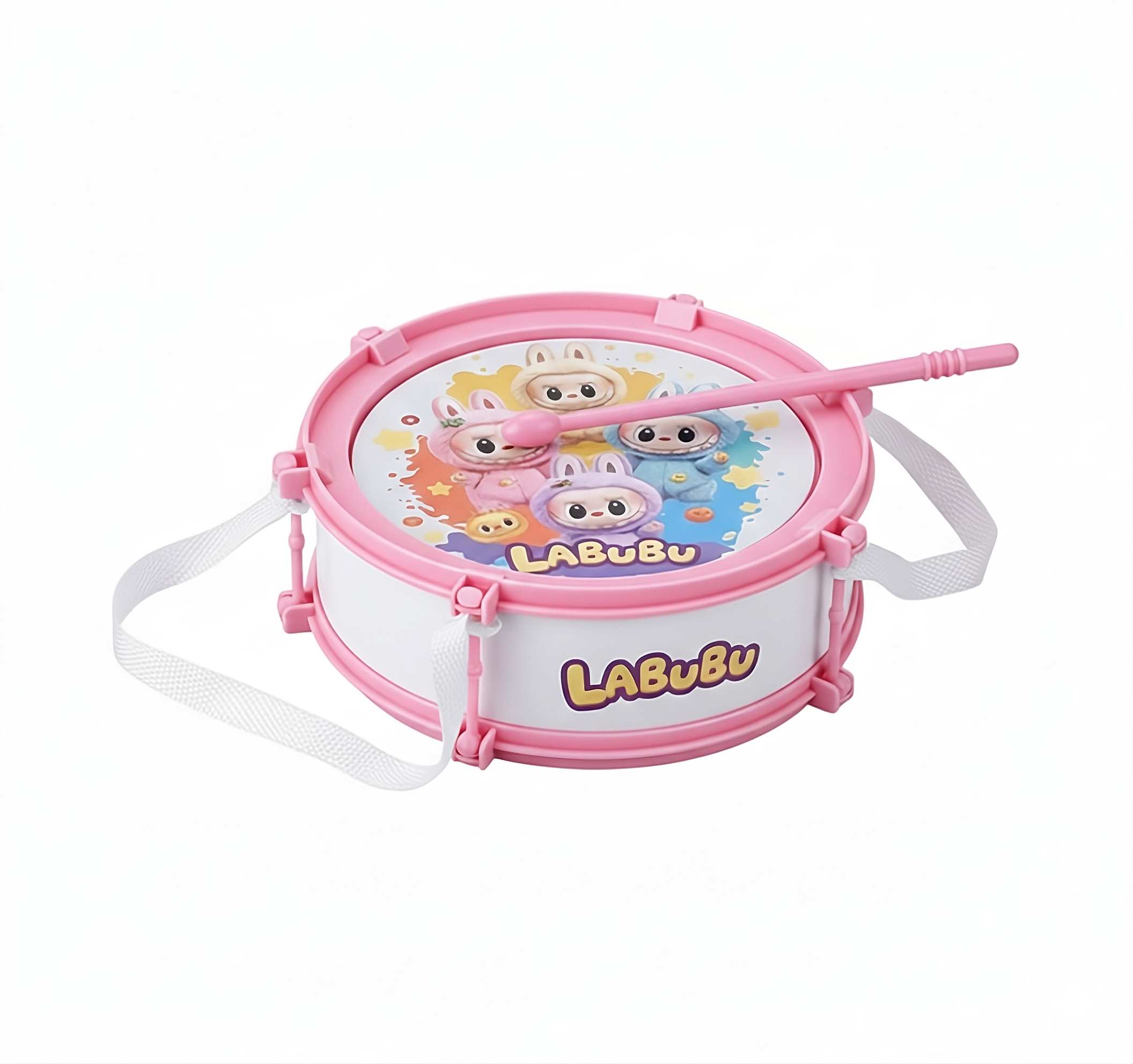 Детский барабан KLQ 666 D-2 Герой Розовый