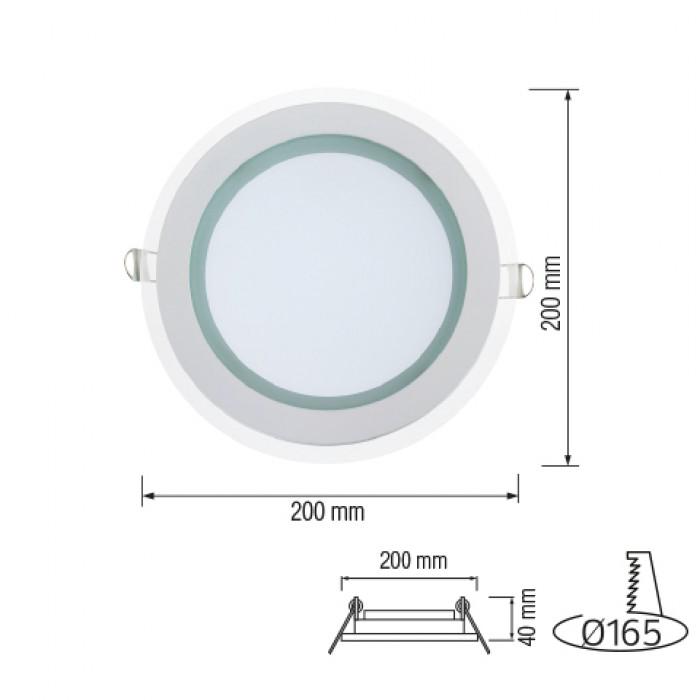 Светильник светодиодный Horoz Electric CLARA-15 15W 4200К врезной - фото 2