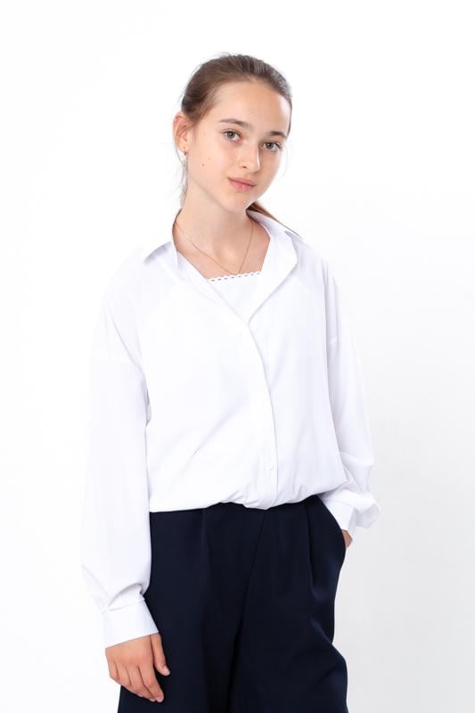 Блуза для дівчинки Носи своє 164 см Білий (10290) Блуза для дівчинки Носи своє 164 см Білий (10290)