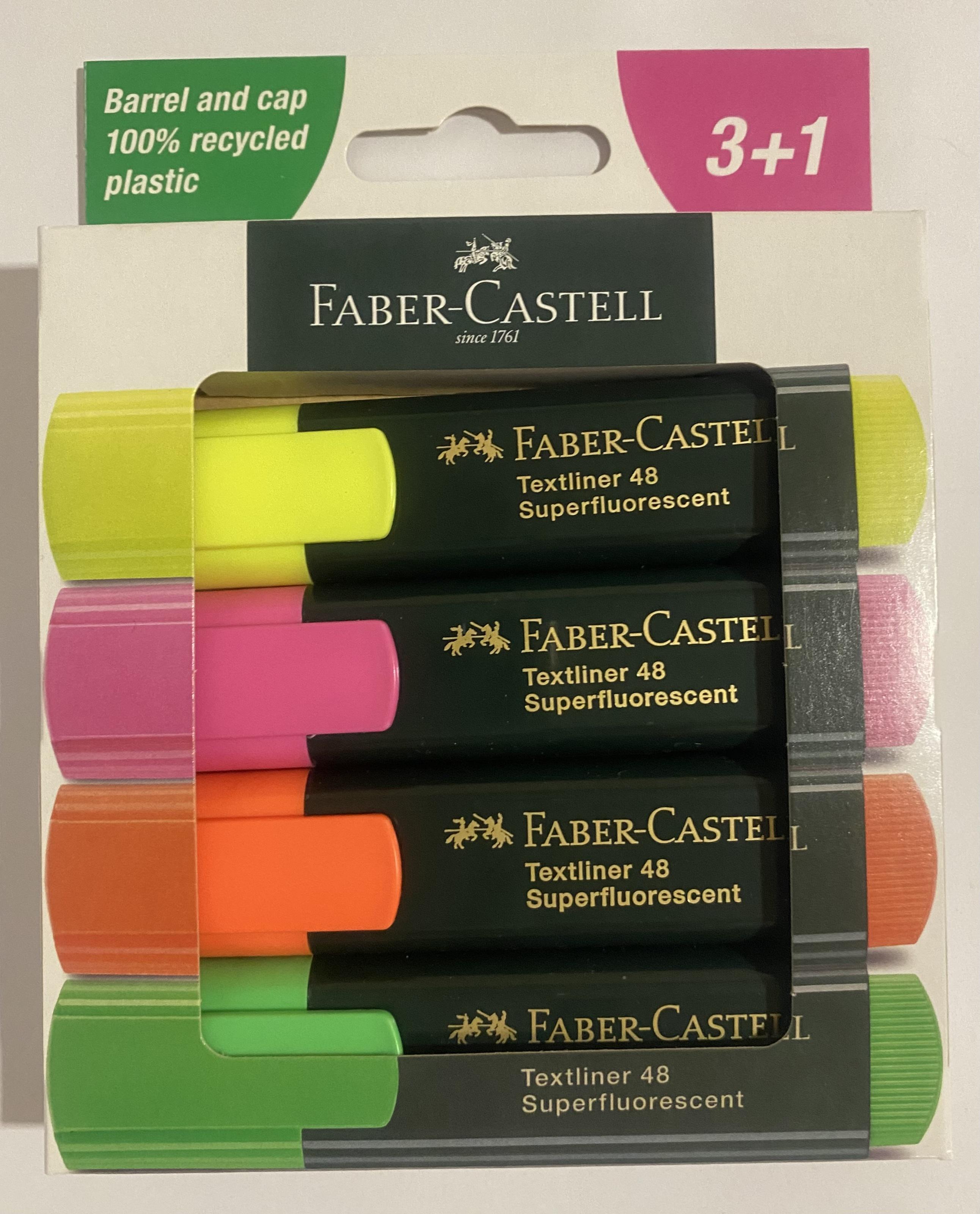 Набір маркерів текстових Faber Castell Textliner 4 шт. (254844)