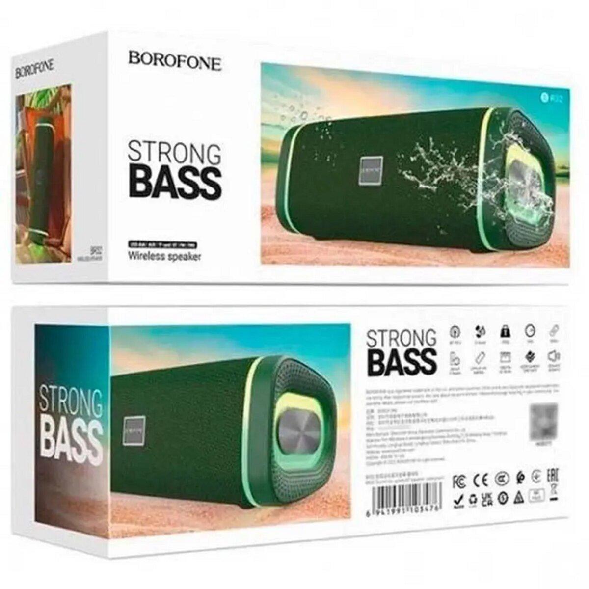 Портативная колонка Borofone BR32 Sound arc sports BT speaker 1200 mAh Dark Green (19100315) - фото 2