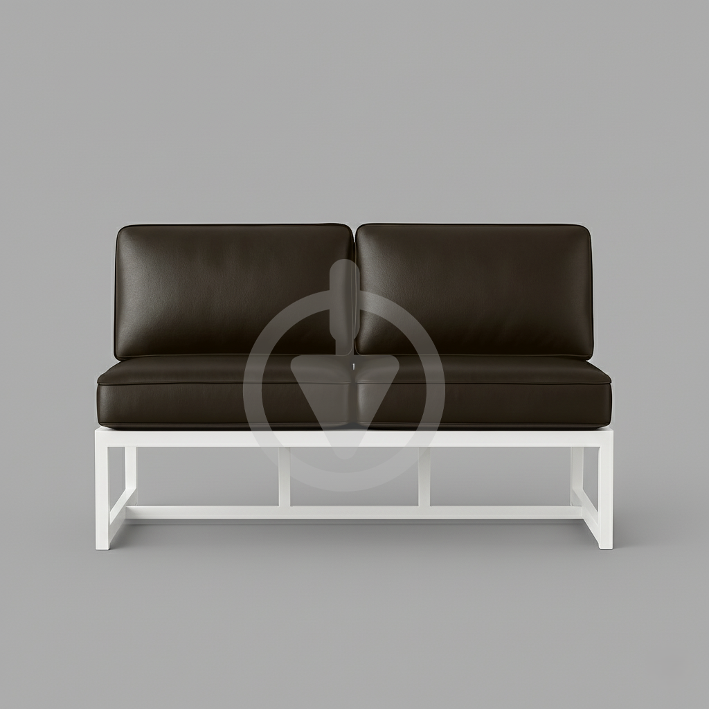 Диван металевий AVVS tech Атлас вуличний лофт екошкіра 156 см Коричневий/Білий (30222933) - фото 2 Диван металевий AVVS tech Атлас вуличний лофт екошкіра 156 см Коричневий/Білий (30222933) - фото 2