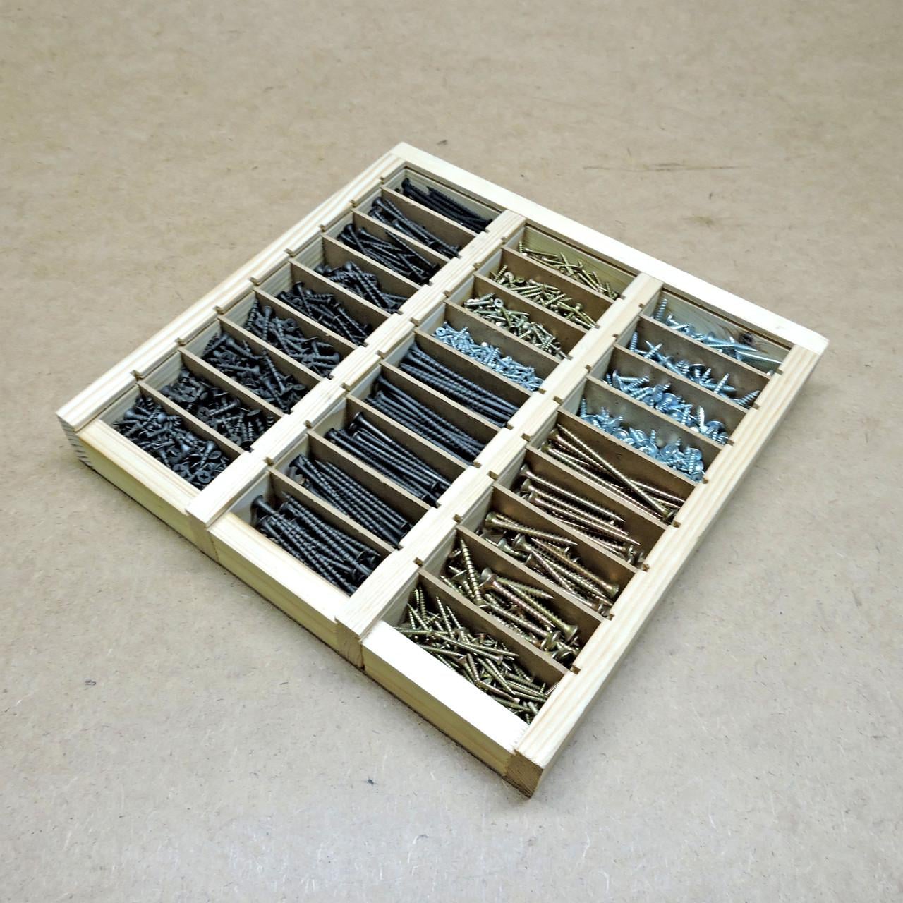 Набор саморезов 3х по дереву 1905 шт. (НБМ-000117)