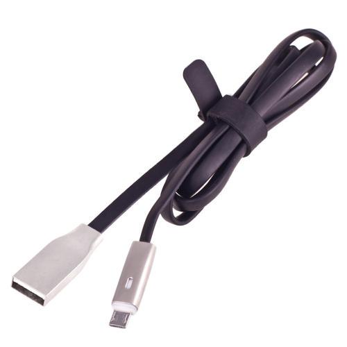 Кабель Voin VL-004BK USB Micro USB 1 m з індикатором Black