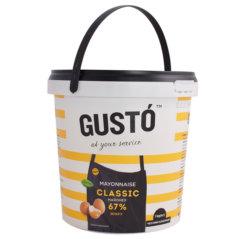 Майонез Gusto Classic 67% 1 кг