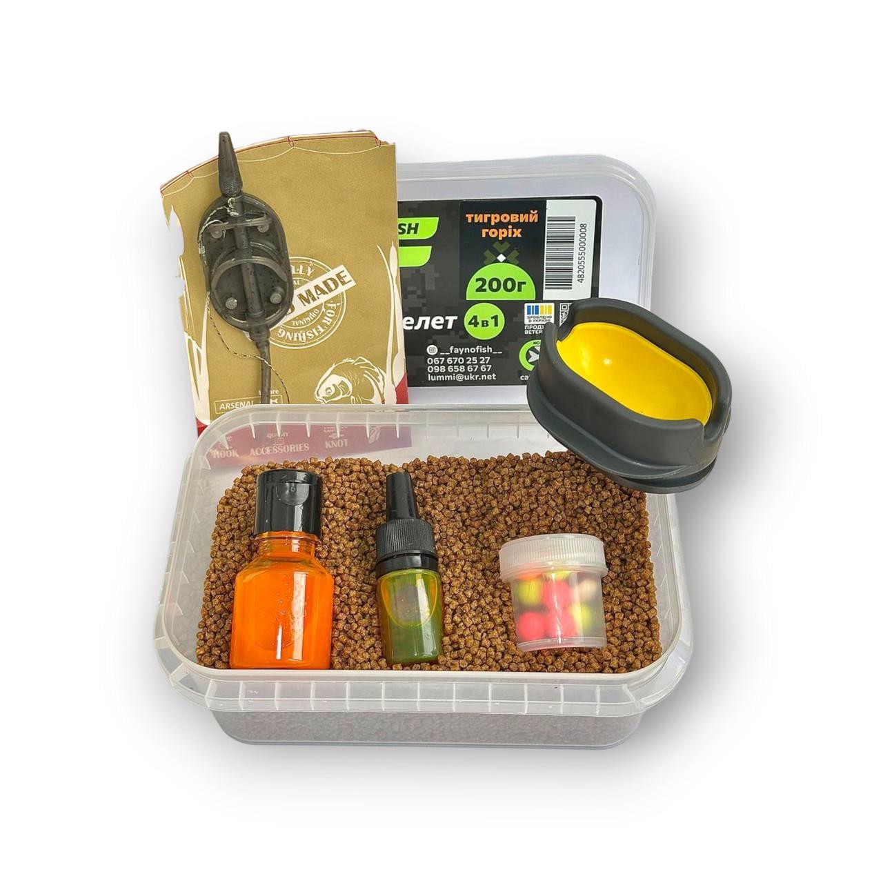 Методный пеллетс метод микс Fayno Fish тигровый орех 6в1 200 г (2917615338)