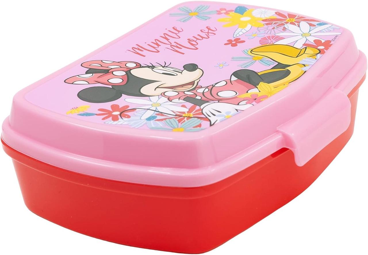 Ланч-бокс детский STOR Minnie Mouse прямоугольный пластиковый без BPA с рисунком 17х14х5,6 см (2335813351)