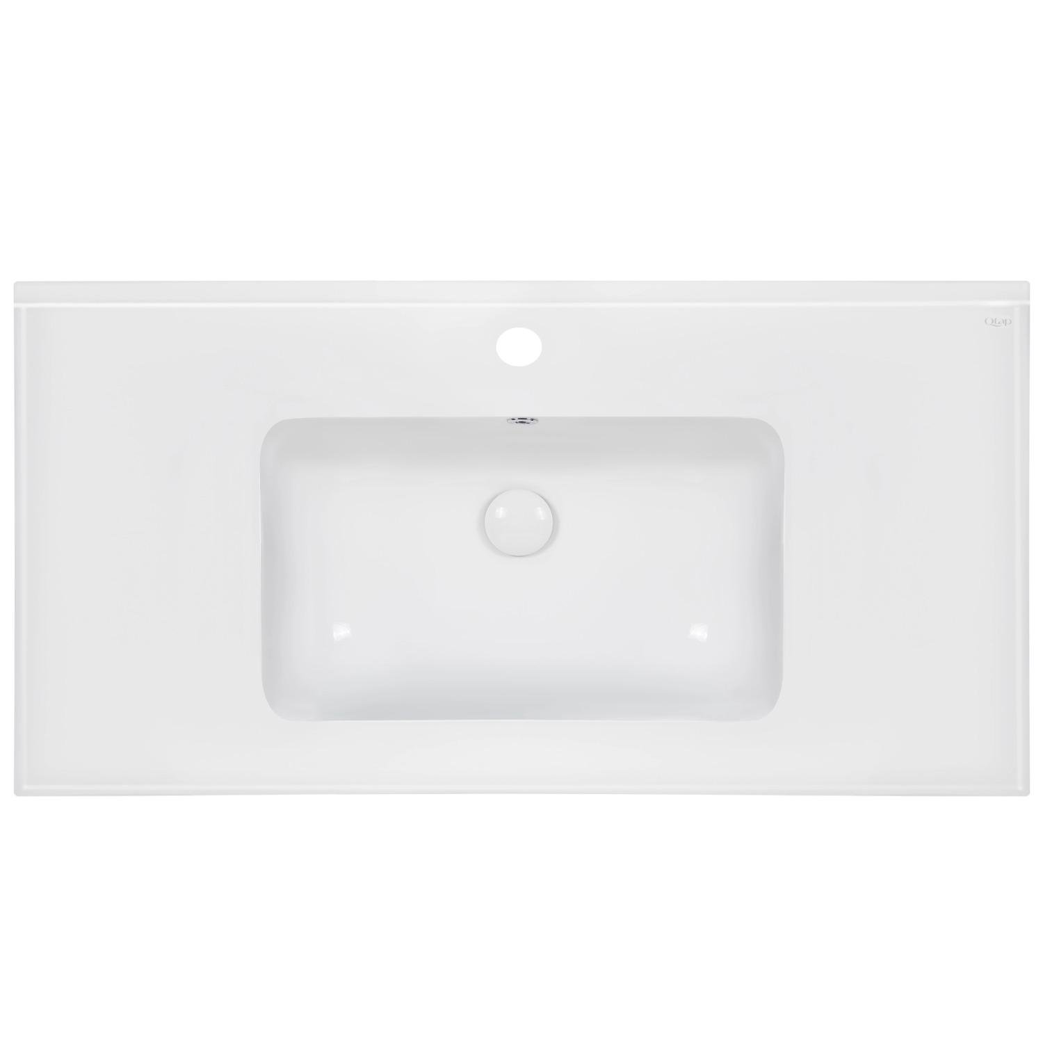 Умывальник врезной Q-tap Albatross E49 QT01119100E49W 1000x490x200 мм Белый (115772)