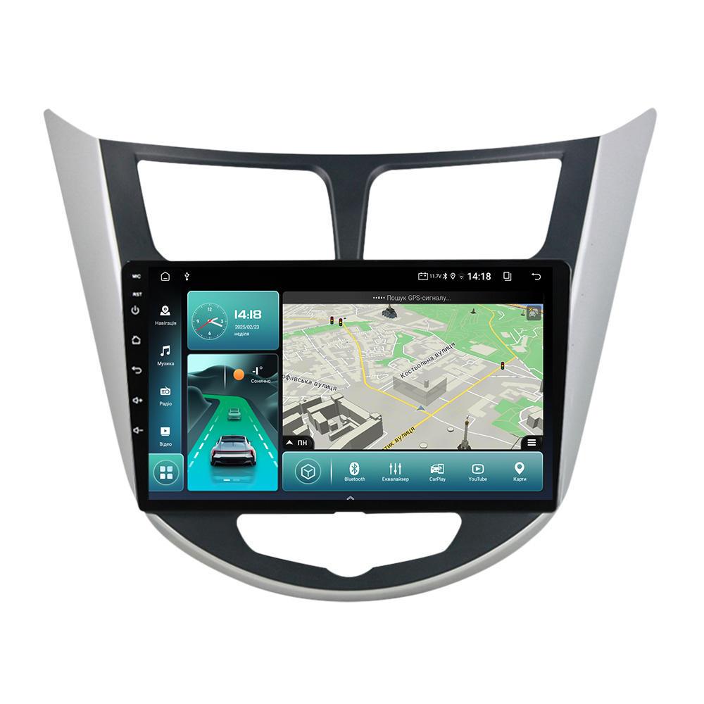 Магнітола штатна BACAR для Hyundai Accent Solaris black 2010-2016 2/32Gb Optimal (1571558)