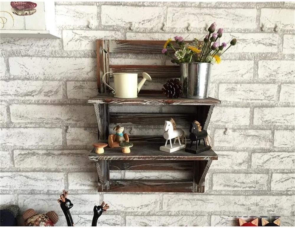 Полка настенная из дерева Морган Морион (НСП-003411)