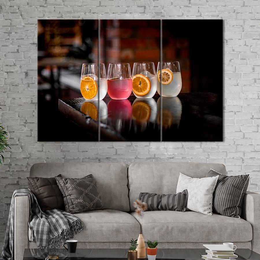 Настенний декор Джин тоник с цитрусовым вкусом 78x48 см (A502-3)