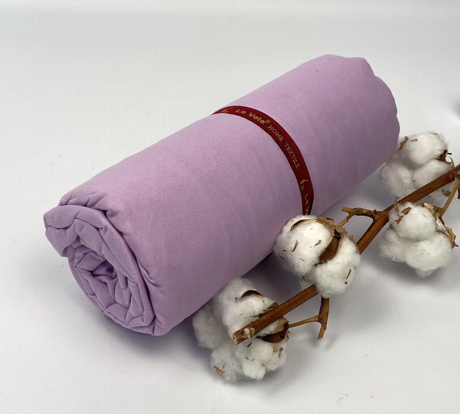 Простынь на резинке Le Vele 160x200 см с наволочками Lilac (CN20470)