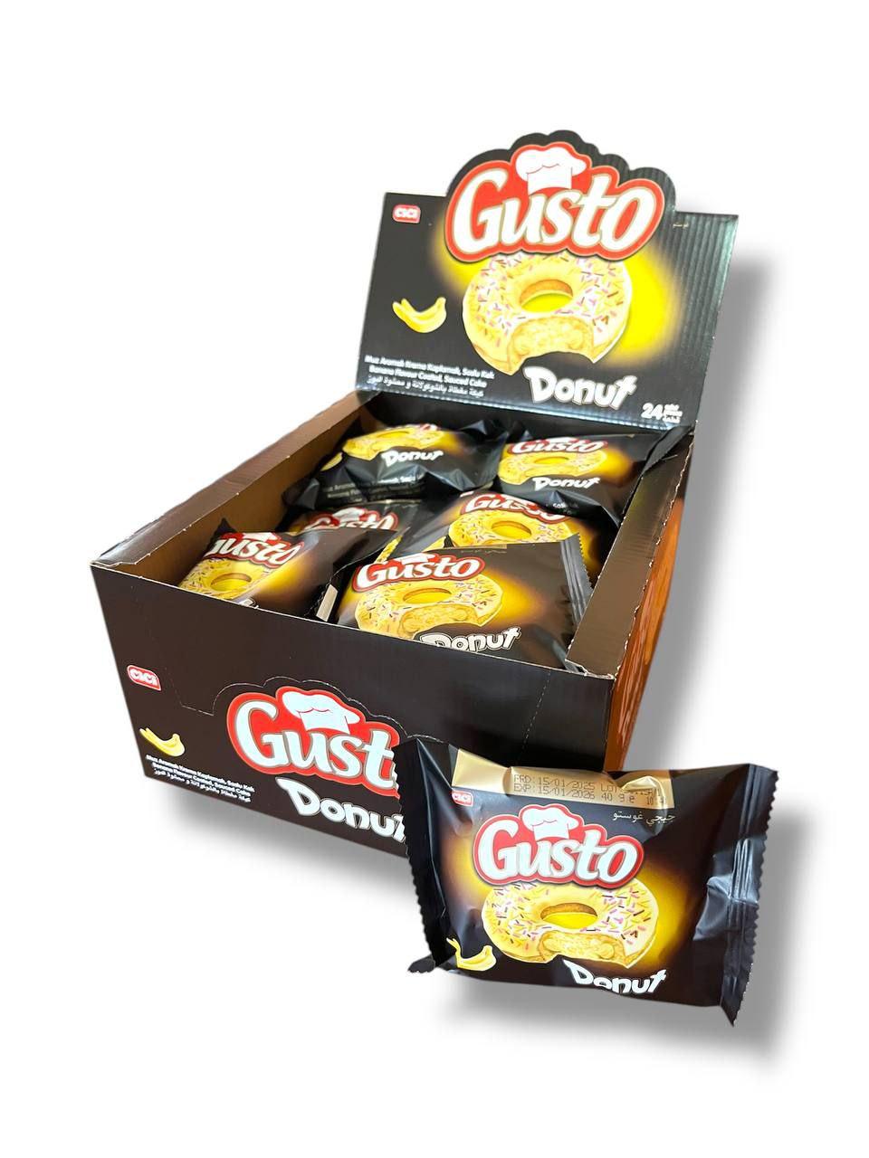 Пончик Gusto Donut з банановим смаком та глазур'ю 24 шт. (00000006379)