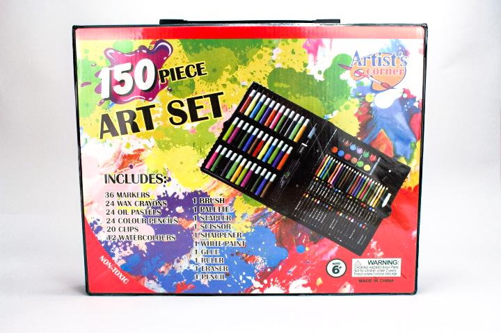 Набір для дитячої творчості Art Set у валізі 150 пр, Black - фото 2