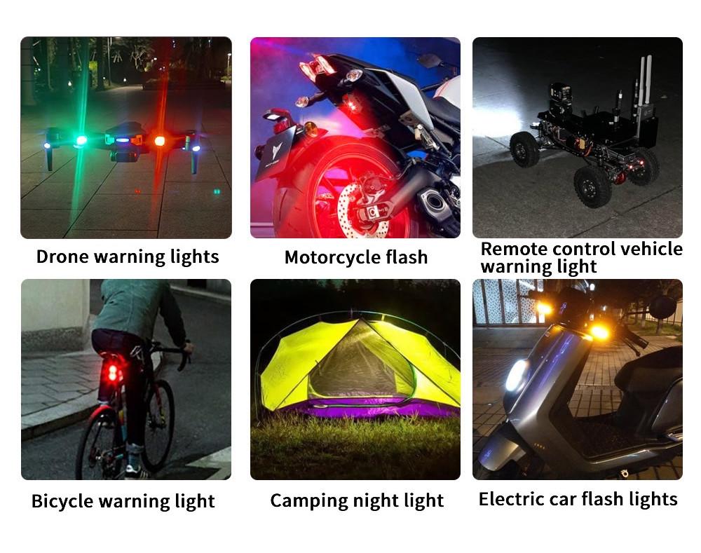 Стробоскоп ТЗ на дрон/велосипед/мотоцикл/автомобиль 1 шт. (1719740272) - фото 7