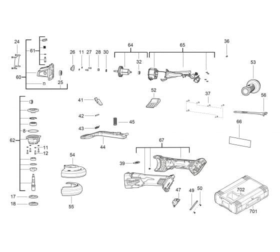 Аккумуляторная угловая шлифмашина Milwaukee M18 ONEFSAG125XPDB-0X FUEL (4933478434) - фото 8