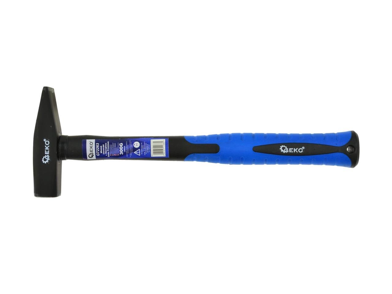 Молоток слюсара GeKo premium з ручкою зі скловолокна покритого TPR 0,3 кг (G72263) - фото 1