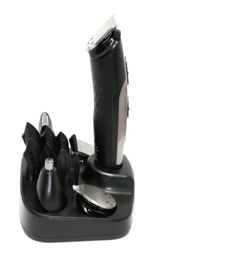 Машинка для стрижки волос Gemei 10в1 5 Вт Серый - фото 2