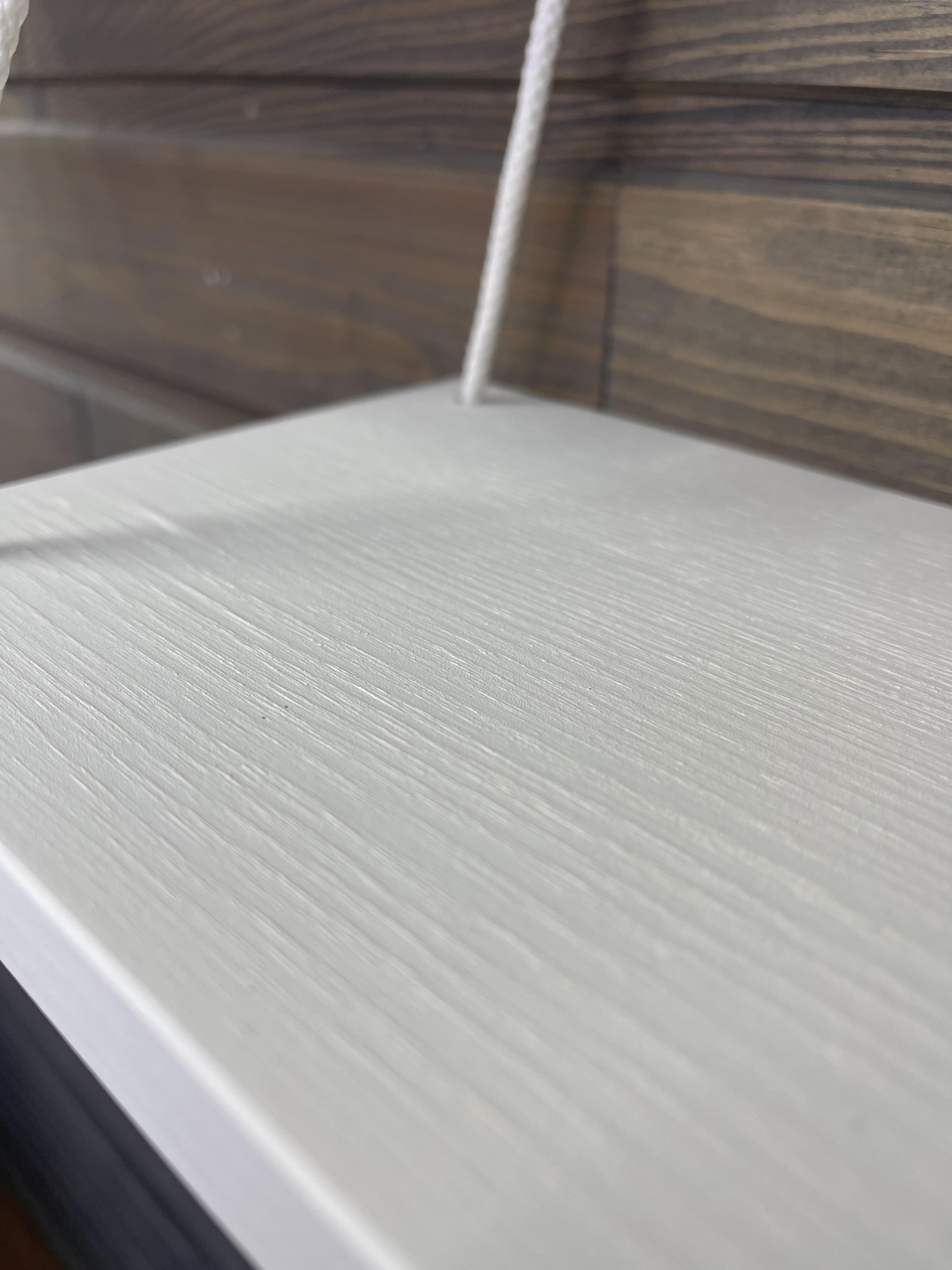 Набор полок подвесных деревянных на канате 15х24 см 4 шт. Белый (id_253) - фото 9