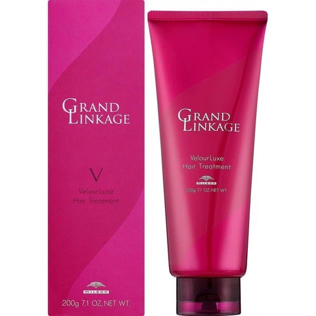Маска зволожуюча Milbon GRAND LINKAGE Velourluxe hair treatment для сухого і жорсткого волосся 200 мл