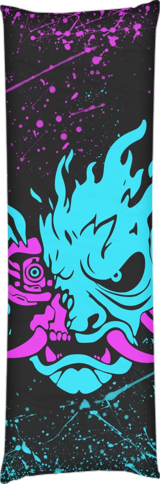 Подушка дакимакура Neon Samurai 40x100 см (13545460)