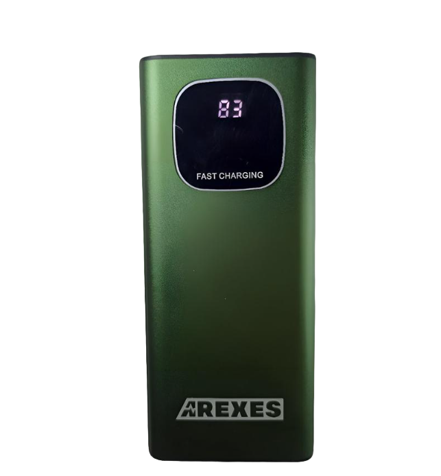 Повербанк Arexes 20000 mAh індикація заряду Зелений (5474)