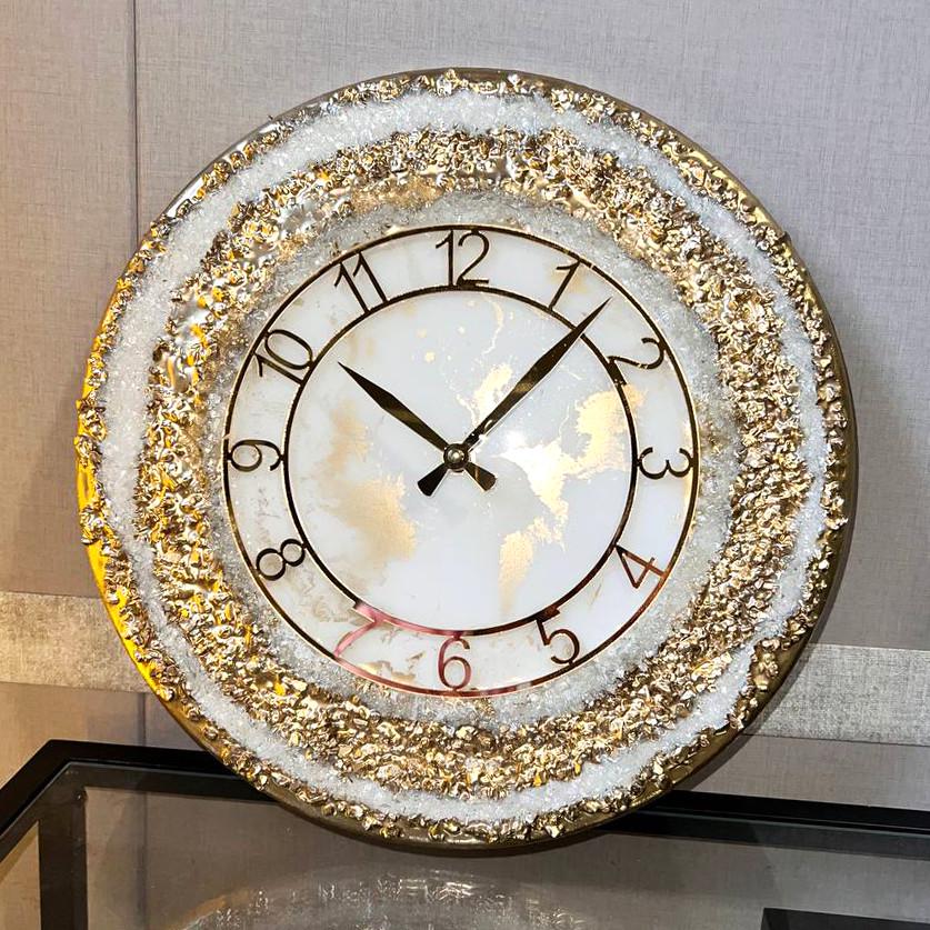 Часы настенные круглые из эпоксидной смолы EPOXY M157 95x95 см