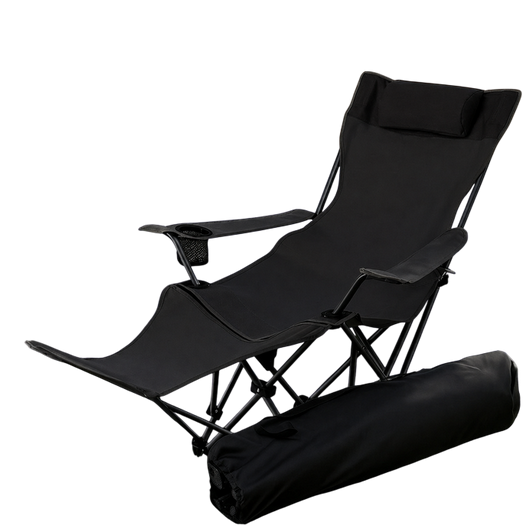Кресло-шезлонг раскладной Chill out 2в1 до 100 кг Черный (VEN1455/1) Кресло-шезлонг раскладной Chill out 2в1 до 100 кг Черный (VEN1455/1)