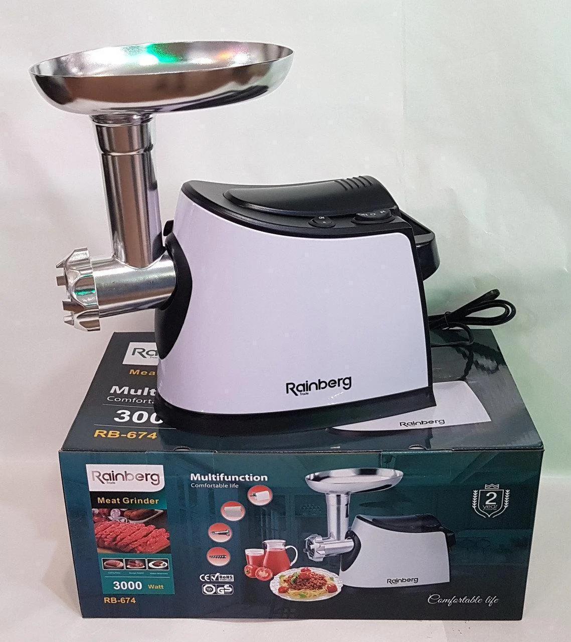 Електром'ясорубка з соковижималкою Rainberg RB-674 3000 W