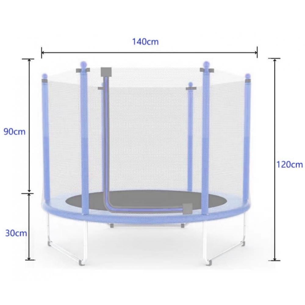 Батут детский Atleto с защитной сеткой на металлических опорах 140 см Синий (132-76-21000163) - фото 10 Батут детский Atleto с защитной сеткой на металлических опорах 140 см Синий (132-76-21000163) - фото 10