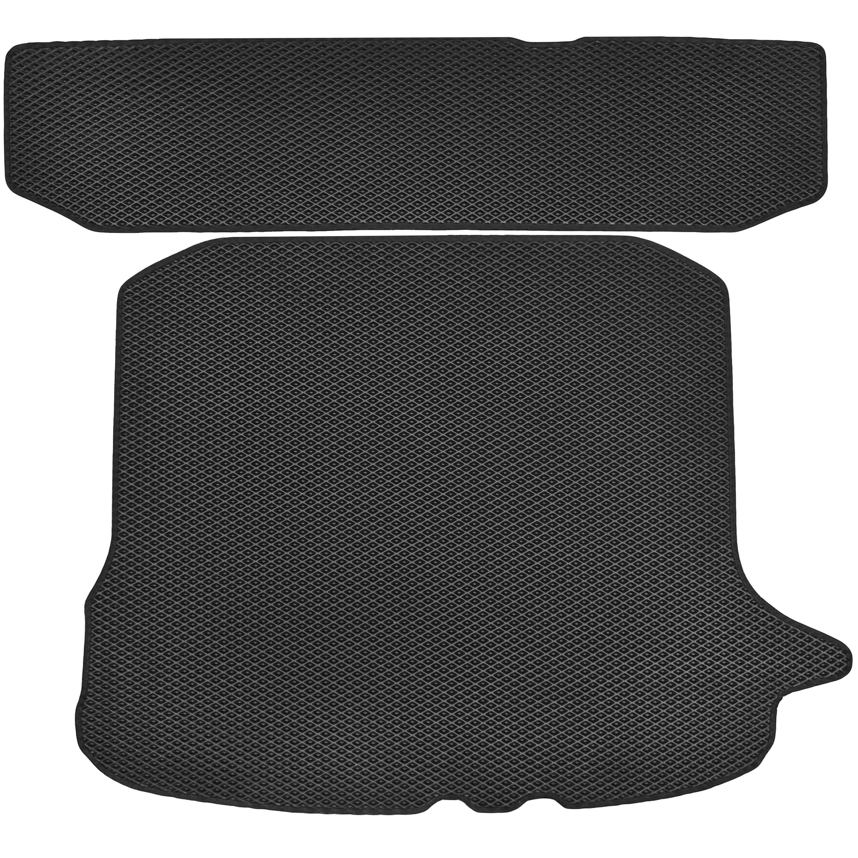 Килимок в багажник Kinetic для Renault Logan MCV '08-12 5 місць 2 частини EVA Чорний