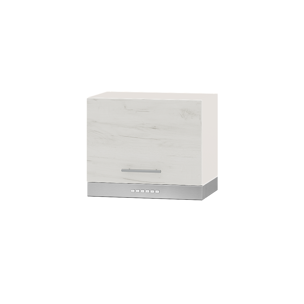 Шкаф верхний Эверест Оптима модуль Верх для вытяжки В15-500 50х30х36 см Дуб крафт белый/Белый (01216) - фото 1