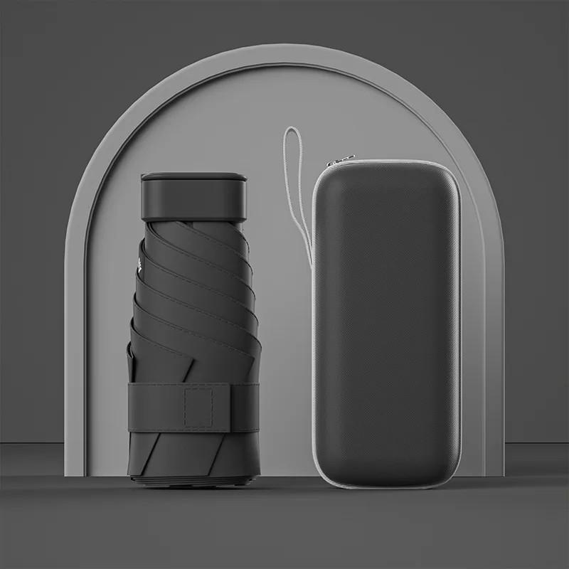 Парасолька міні складана капсульна механічна Чорний (2502270221) - фото 9 Парасолька міні складана капсульна механічна Чорний (2502270221) - фото 9