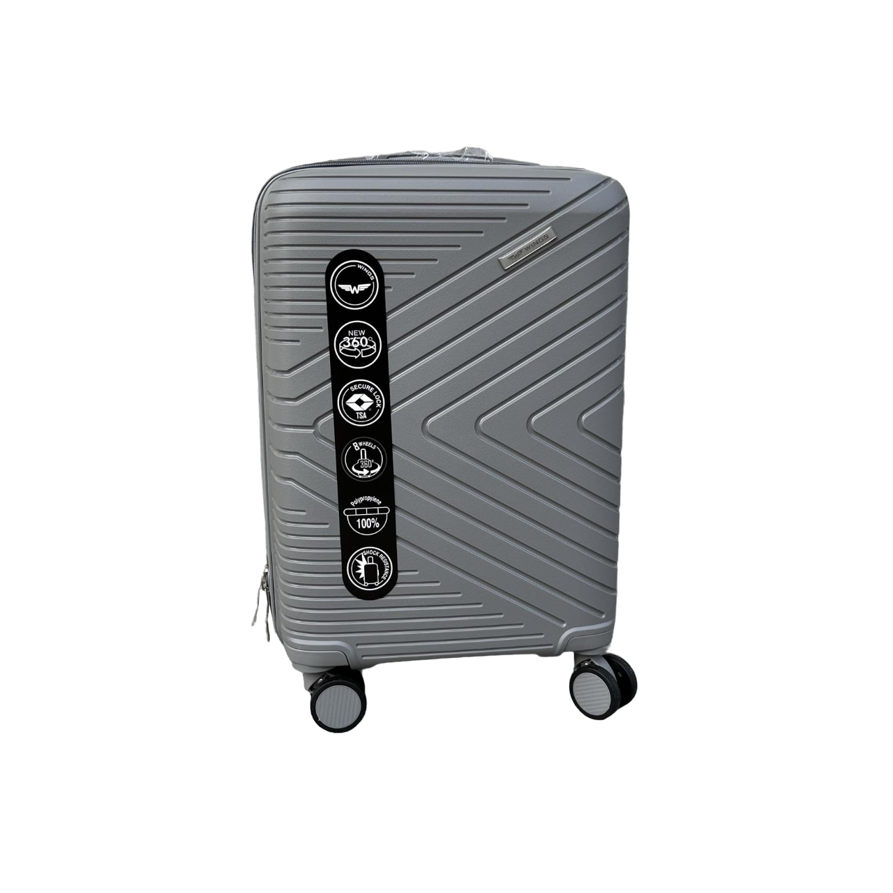 Чемодан дорожный из полипропилена Wings DQ181-05 S Графитовый (10422124)