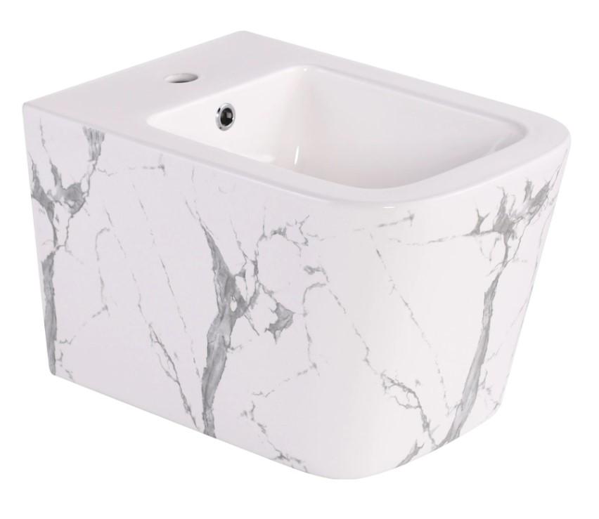 Биде подвесное Qtap Tern Marble (QT17551303GMR)