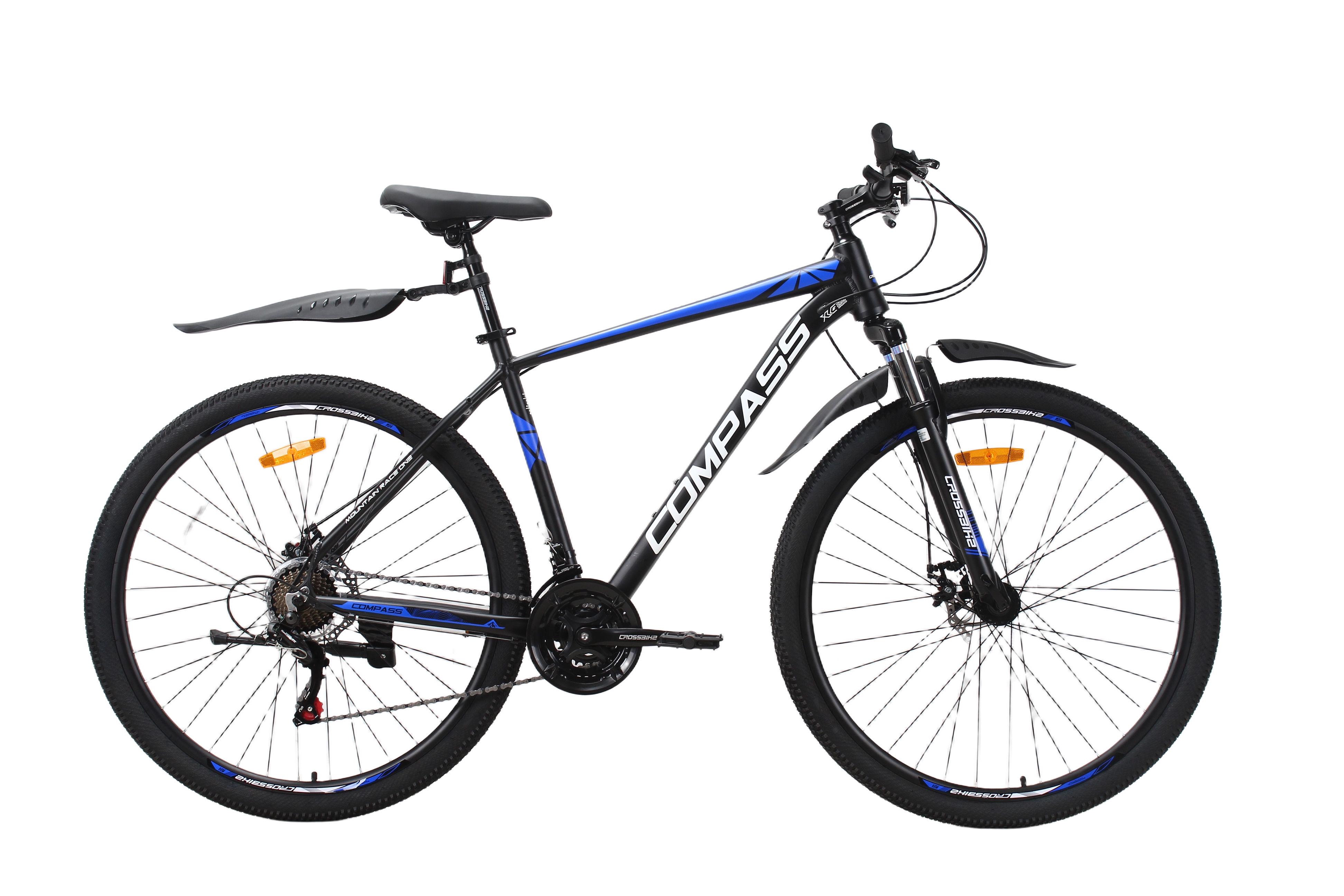Велосипед CrossBike COMPASS 29" 20" Черно-Синий