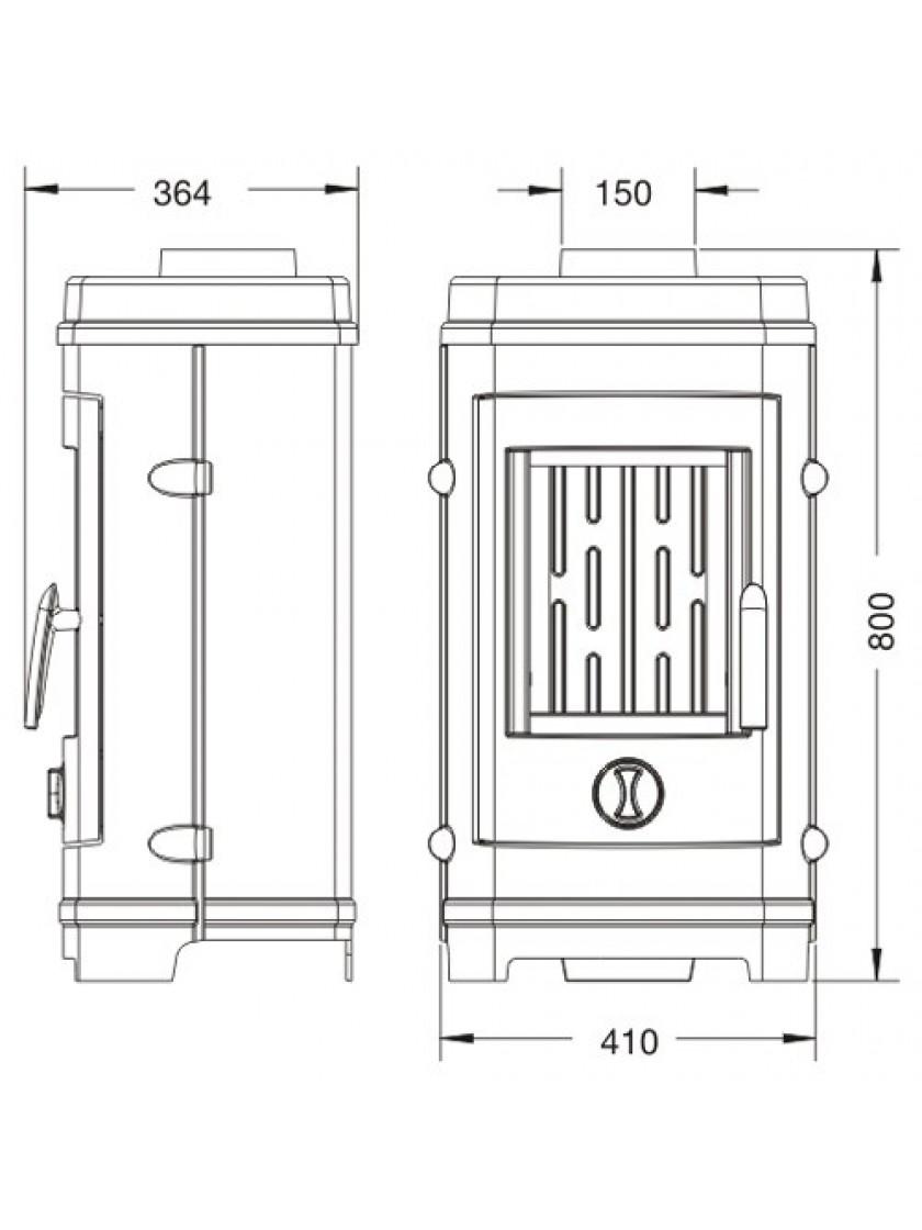 Піч-камін чавунна Invicta REMILLY 7 кВт - фото 4 Піч-камін чавунна Invicta REMILLY 7 кВт - фото 4