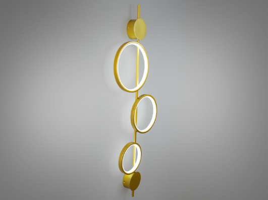 Настенный светильник Diasha светодиодный 28 Вт Золотой (F3767GD) - фото 4 Настенный светильник Diasha светодиодный 28 Вт Золотой (F3767GD) - фото 4