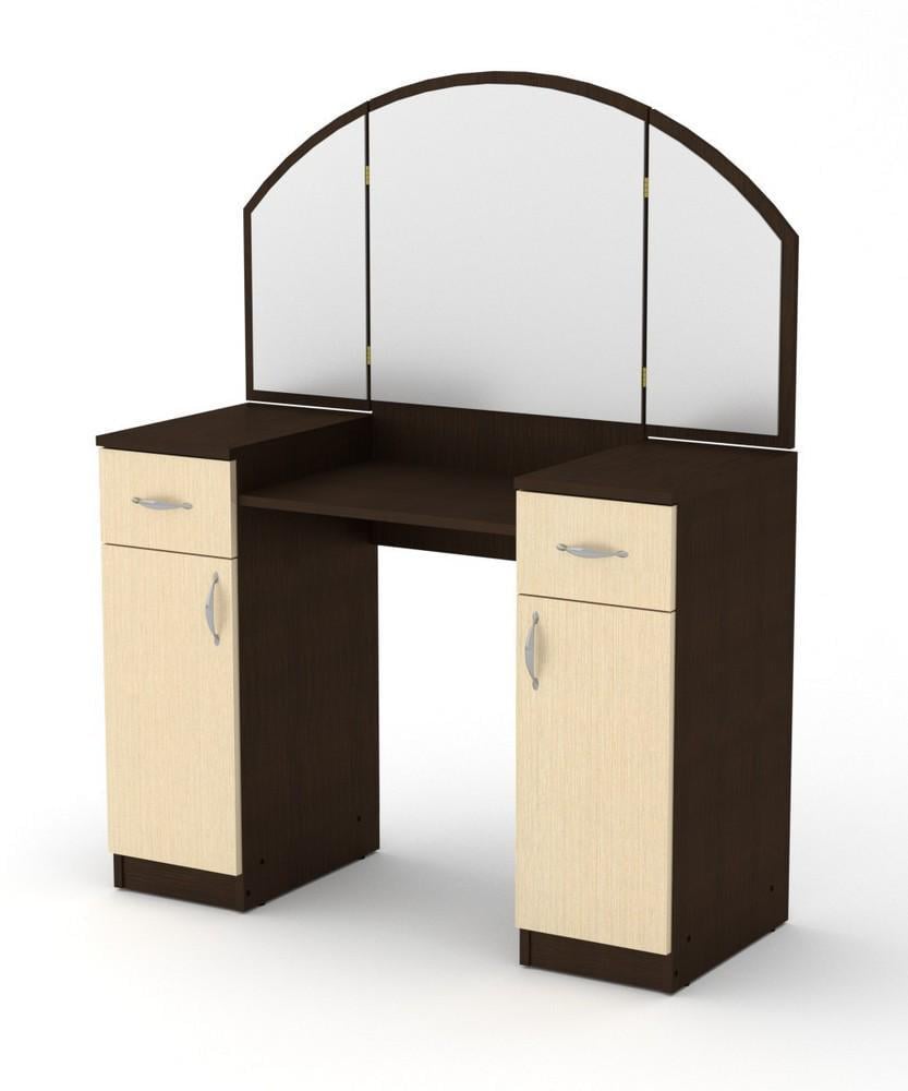 Туалетний столик МебліКо Трюмо-4 101х42х130 см Венге (k-2504-3)