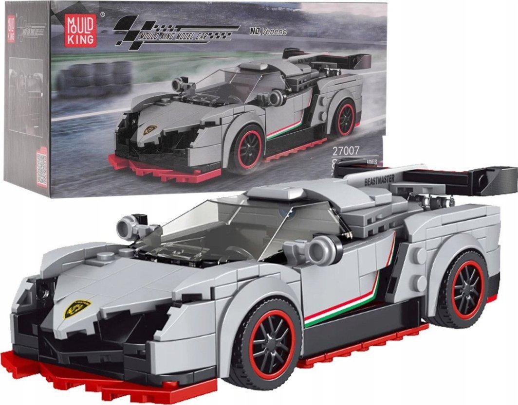 Конструктор детский Спортивный автомобиль 398 эл. Белый (ZKL.27007)